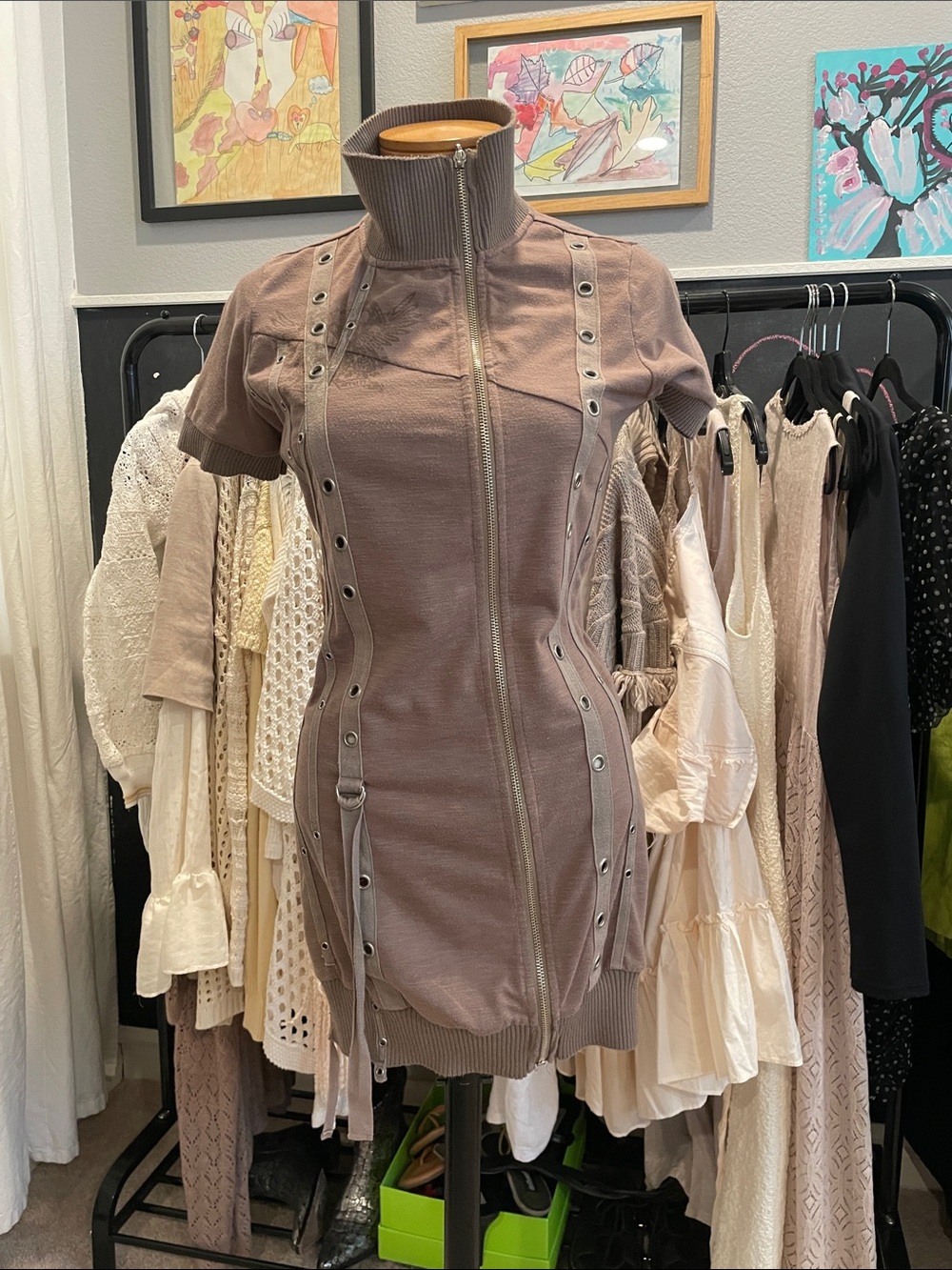 Monoreno sweatshirt dress tunic Size S